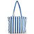 Bolsa Farm Solzão Arara Listrado Off White/Azul - Imagem 3
