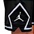 Short Jordan MJ DY FT DPT DND Kids Preto e Branco - Imagem 4