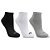 Kit Meia Olympikus com 3 Pares Preto/Branco/Cinza - Imagem 1