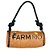 Bolsa Farm Dengo Artesanal Marrom e Preto - Imagem 1