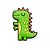 Jibbitz Crocs Dinossauro Verde - Imagem 1
