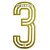 Personalização Número Flamengo Jogo III 2025 Dourado e Branco - Imagem 5