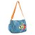 Bolsa FARM Transversal Brisa Patch Rio Azul Jeans/Marrom - Imagem 3