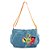 Bolsa FARM Transversal Brisa Patch Rio Azul Jeans/Marrom - Imagem 1