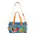 Bolsa FARM Viva Patch Rio Azul Jeans/Marrom - Imagem 1