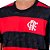 Camisa Braziline Flamengo Torcer Básica Masculina Preto/Vermelho - Imagem 3