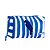 Maxi Necessaire Farm Ora Bolas G Arara Listrada Off White/Azul - Imagem 1