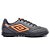 Chuteira Umbro Society Attak III Masculina Preto/Grafite/Laranja - Imagem 1