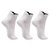 Kit Meia Mizuno Training Cano Curto Branco/Preto - Imagem 1