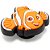 Jibbitz Crocs Nemo Laranja/Branco - Imagem 1