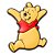 Jibbitz Crocs Ursinho Pooh Amarelo/Vermelho - Imagem 1