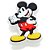 Jibbitz Crocs Mickey Mouse Branco/Preto - Imagem 1