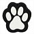 Jibbitz Crocs Patinha Branco/Preto - Imagem 1