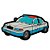 Jibbitz Crocs Carro de Polícia Azul/Branco - Imagem 1