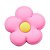 Jibbitz Crocs Pink Flower - Imagem 1