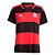 Camisa Adidas CR Flamengo 26 I Feminino Preto, Vermelho - Imagem 1