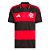 Camisa Adidas CR Flamengo 26 I Masculino Preto, Vermelho - Imagem 1