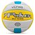 Bola Poker Vôlei VLT140 Branco, Amarelo e Azul - Imagem 1