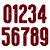 Personalização Número Fluminense Jogo II 26/27 Bordô - Imagem 1