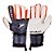 Luva Poker Goleiro Profissional Ortho Branco Preto - Imagem 1