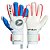 Luva Poker Goleiro Profissional Ortho Vulcan Branco Azul - Imagem 1