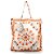 Bolsinha Farm Me Leva Florejo Off White Bege Azul Marrom - Imagem 1