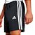 Bermuda Adidas M 3S Chelsea Masc Preto e Branco - Imagem 3
