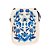 Bolsa Farm Fervo Porcelain OA Off White e Azul - Imagem 3