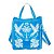 Bolsa Farm Mimo Lenço Tropical Azul e Branco - Imagem 1