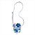 Bolsa Farm Fervo Hibisco do Mar Off White e Azul - Imagem 2