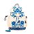 Bolsa Farm Pipoquinha Porcelain Off White e Azul - Imagem 1