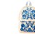 Mini Mochila Farm Borogodó Porcelain Off White e Azul - Imagem 4