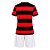 Kit Betel Flamengo Home Infantil Vermelho e Preto - Imagem 2