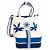 Lancheira Farm Ziriguidum Tropical ETC Off White e Azul - Imagem 1