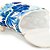 Mochila Farm Cooler Hibisco do Mar Off White e Azul - Imagem 3