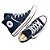 Tênis Converse All Star Chuck Taylor Cano Alto Marinho e Preto - Imagem 4