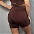 Shorts Cintura Alta Marrom Chocolate - Imagem 2