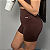 Shorts Cintura Alta Marrom Chocolate - Imagem 3