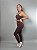 Conjunto Fitness Top/Legging Marrom Chocolate - Imagem 2