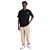 Camisa Baw Regular Logo Retro Masculina Preto Verde - Imagem 3