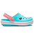 Sandália Crocs Crocband Clog Infantil Azul Rosa - Imagem 1
