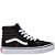 Tênis Vans Sk8-Hi Infantil Preto Branco - Imagem 1