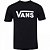 Camisa Vans Classic Masculina Preto Branco - Imagem 1