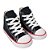 Tênis Converse All Star Chuck Taylor Cano Alto Infantil Preto Vermelho - Imagem 3