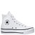 Tênis Converse Chuck Taylor All Star Platform Lift Hi Cano Alto Feminino Branco Preto - Imagem 1