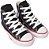 Tênis Converse All Star Chuck Taylor Cano Alto Infantil Preto Vermelho - Imagem 3