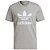 Camiseta Adidas Originals Adicolor Classics Trefoil Cinza Branco - Imagem 1