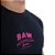 Camisa Baw Mc Regular Mushroom Hunters Masculina Preto Rosa - Imagem 3