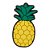 Jibbitz Crocs Abacaxi Amarelo/Verde - Imagem 1