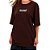 Camiseta Regular BAW 3D Unissex Marrom - Imagem 3